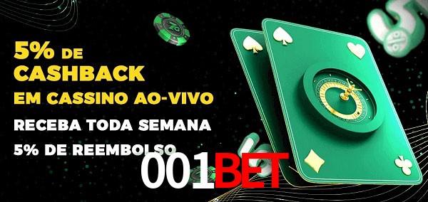 Promoções do cassino ao Vivo 001bet